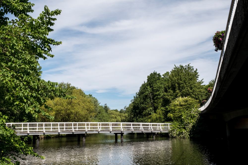 Weiße Brücke Stadtsee Rendsburg Brücke